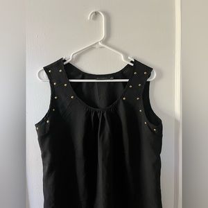 Metaphor, dressy tank top with gold studs